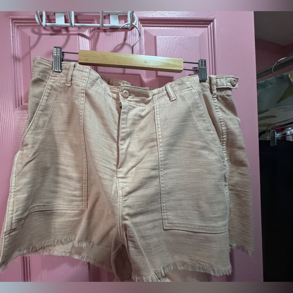 Pink high waisted shorts